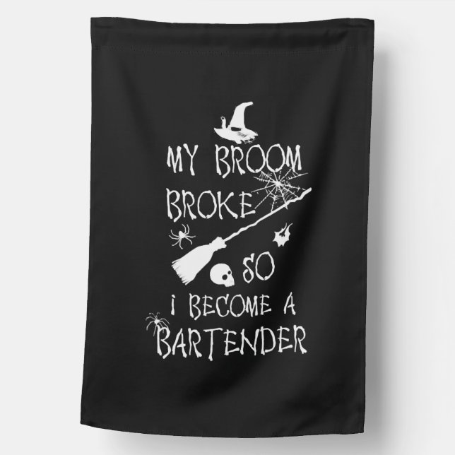 Bartender Halloween    House Flag (Front)