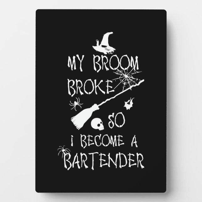 Bartender Halloween    Plaque (Front)