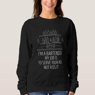 Bartender Job Intoxicologist Cocktails Mixologist  Sweatshirt