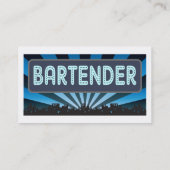 Bartender Marquee Business Card (Back)