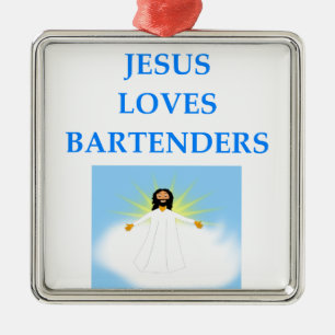 BARTENDER METAL ORNAMENT