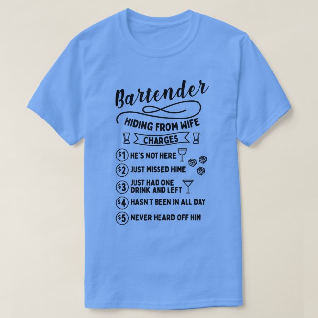 Bartender Mixer Mixology Bar Waiter Gift 23 T-Shirt (Design Front)