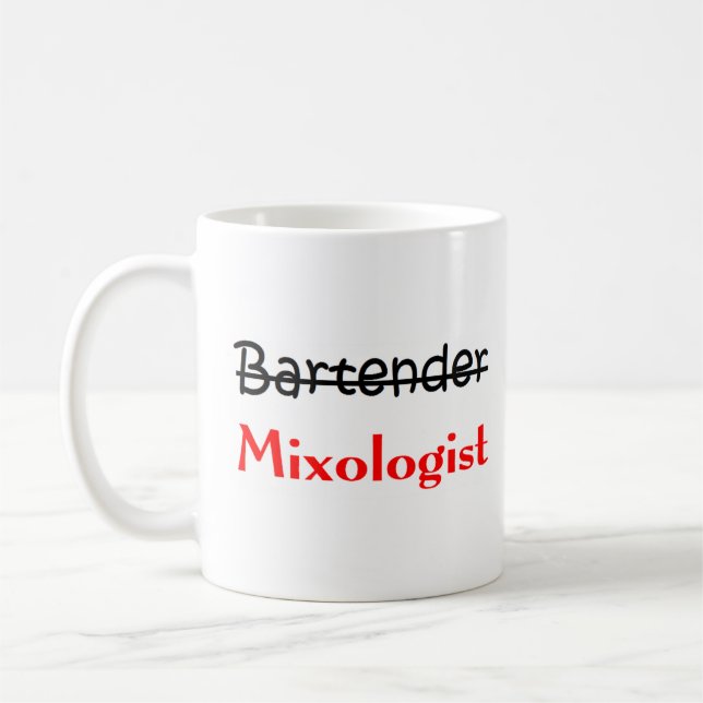 bartender mixologist coffee mug (Left)