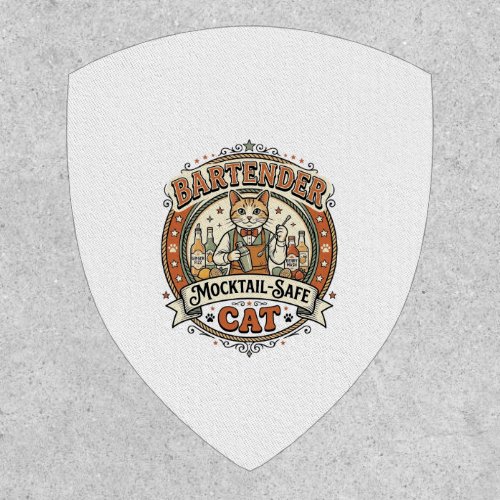 Bartender Mocktail-Safe Cat Bartender Mocktail-Saf Patch