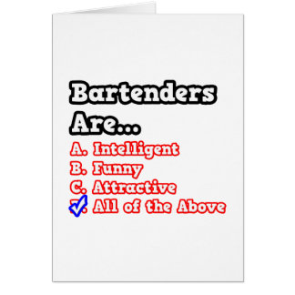 Bartender Quiz...Joke Cards