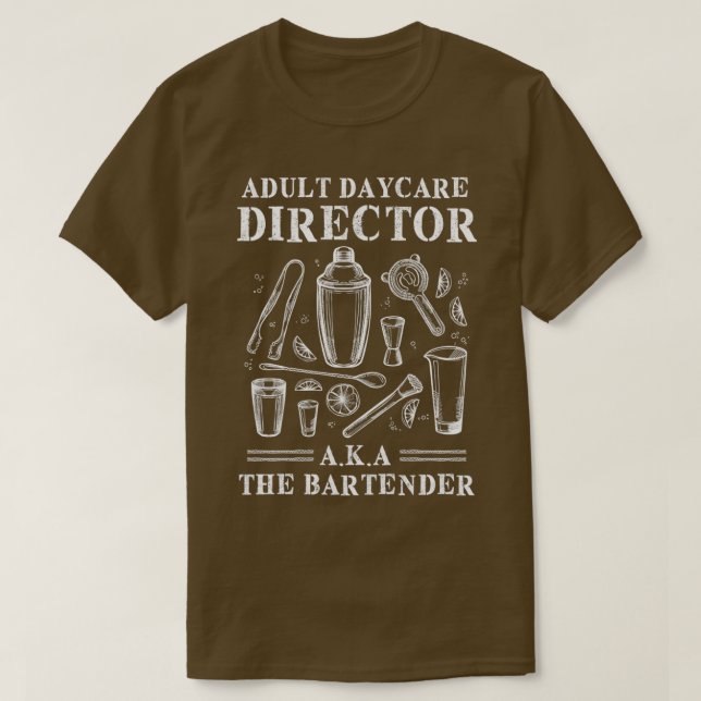 Bartender Quote funny T-Shirt (Design Front)