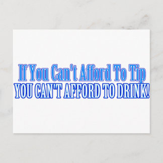 Bartender Saying Postcard