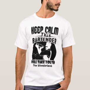 Bartender Shirt - Keep Calm This Bartender T shirt