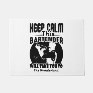 Bartender Shirt - Keep Calm This Bartender T shirt Doormat