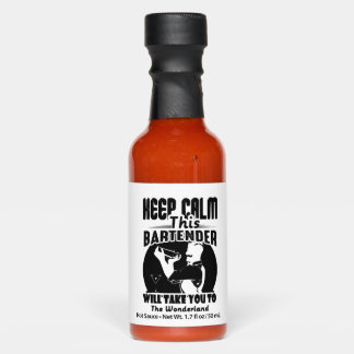 Bartender Shirt - Keep Calm This Bartender T shirt Hot Sauces