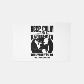 Bartender Shirt - Keep Calm This Bartender T shirt Rug