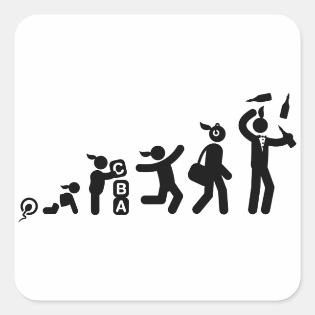 Bartender Square Sticker (Front)