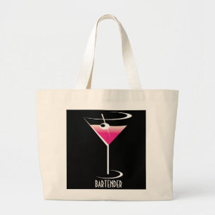 Bartender tote bag Pink Martini