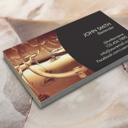 Bartender Wine Taster Business Card