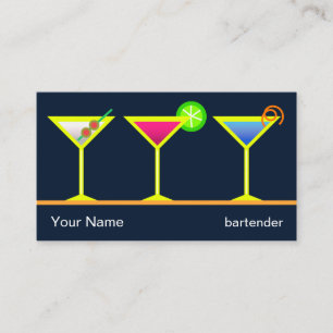Bartender's business card