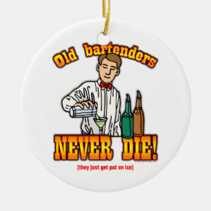 Bartenders Ceramic Ornament