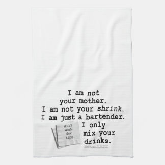 BARTENDER'S POEM Kitchen, Bath or Bar TOWEL
