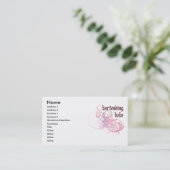 Bartending Babe Business Card (Standing Front)