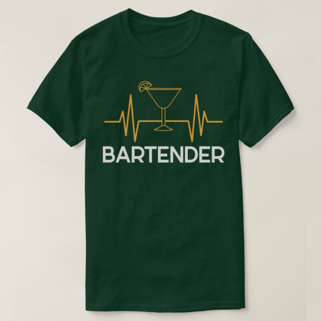 Bartending Cocktail Barkeeper Bartename Barman T-Shirt (Design Front)