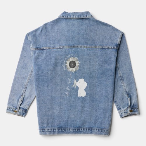 Barth Syndrome Awareness Brain Disease Related Sun Denim Jacket