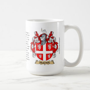 Barth, the Origin, the Meaning and the Crest Coffee Mug