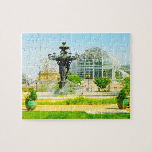 Bartholdi Water Fountain Washington Jigsaw Puzzle