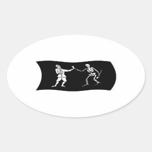 Bartholomew Roberts Flag Sticker