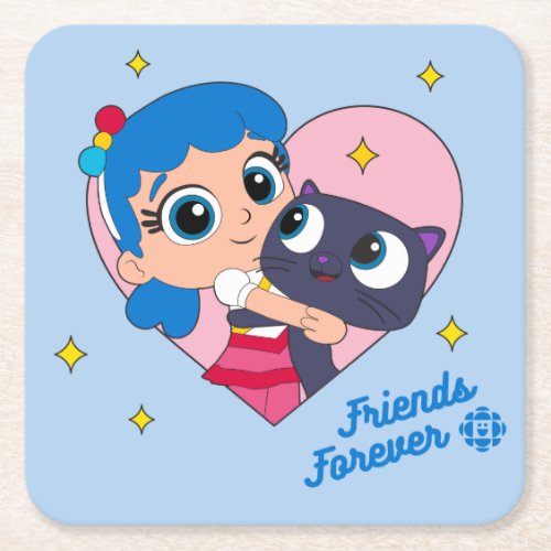 Bartleby _ Friends Forever Square Paper Coaster