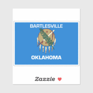 Bartlesville Oklahoma Flag Sticker