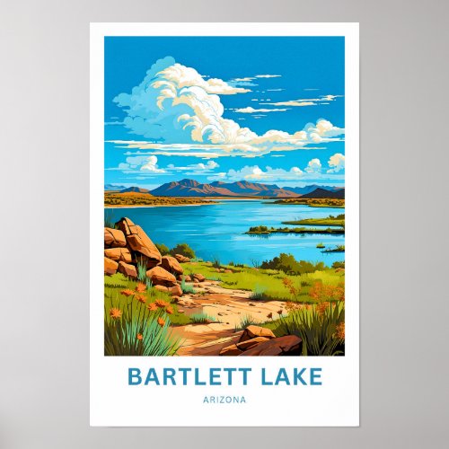 Bartlett Lake Arizona Travel Print