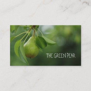Bartlett Pear Tree  Organic Pears Business Card by camcguire at Zazzle