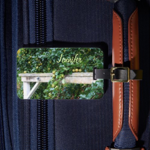 Bartlett Pears On Tree Orton Effect Personalized Luggage Tag