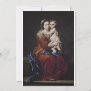 Bartolomé Esteban Murillo - Virgin and Child with  Invitation