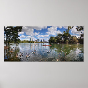 Barton Creek at Lady Bird Lake - Austin, Texas Poster