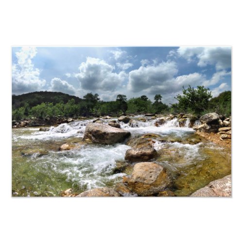 Barton Creek Greenbelt Waterfalls _ Austin Texas Photo Print