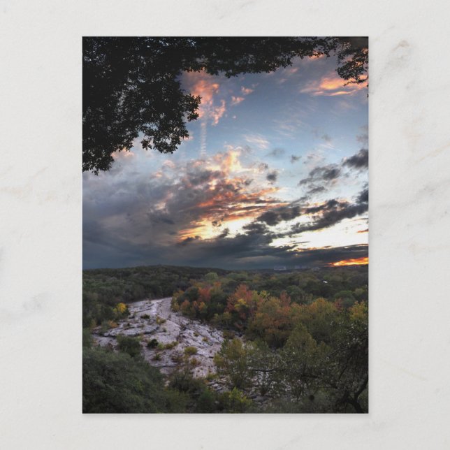 Barton Creek Sunset - Austin, Texas Postcard (Front)