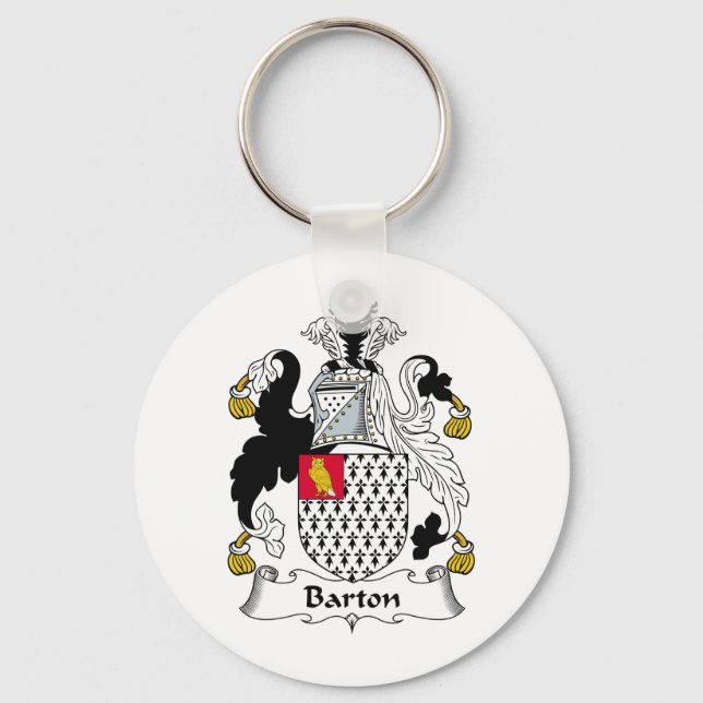 Barton Family Crest Keychain (Front)