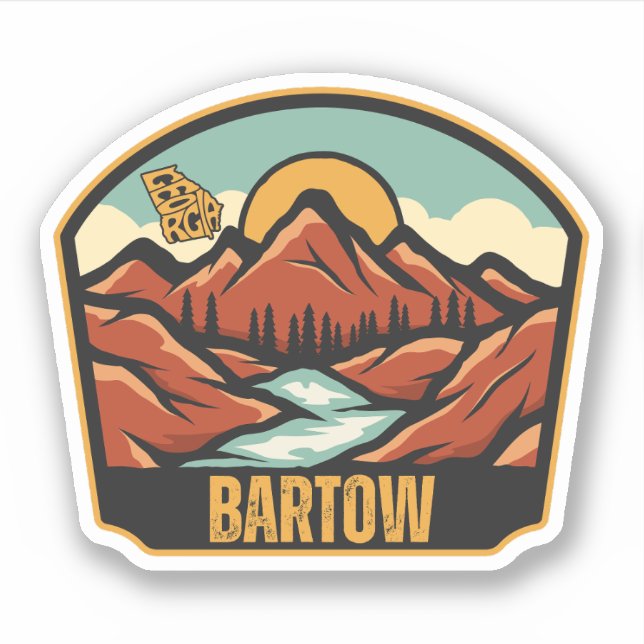 Bartow, Georgia Sticker (Front)