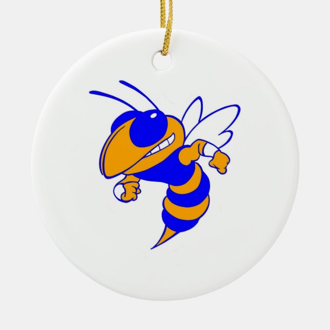 Bartow Yellow Jackets Ceramic Ornament (Front)