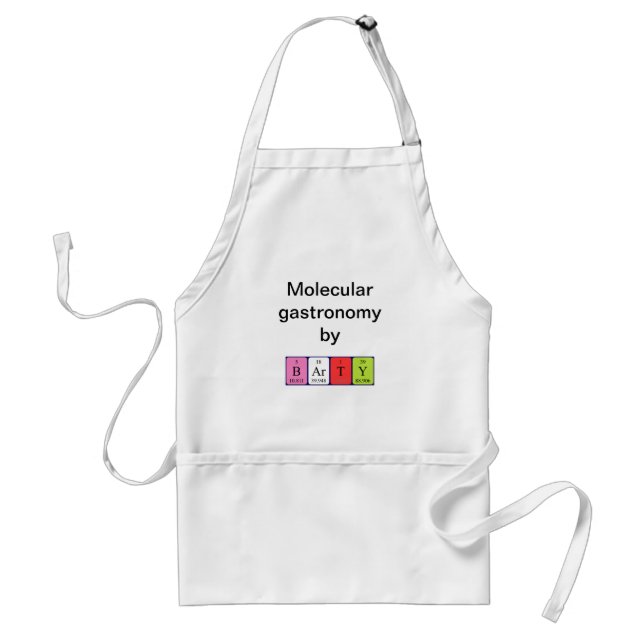 Barty periodic table name apron (Front)