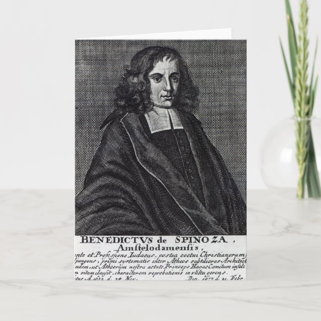 Baruch de Spinoza Card (Front)