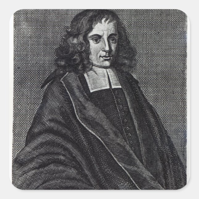 Baruch de Spinoza Square Sticker (Front)