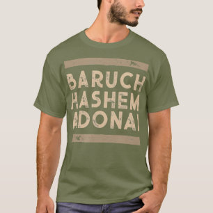 Baruch Hashem Adonai Hebrew Messianic Christian T-Shirt