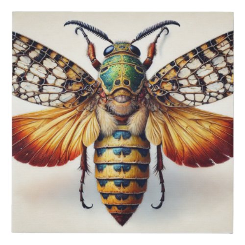 Barygnathella Insect 250624IREF115 _ Watercolor Faux Canvas Print