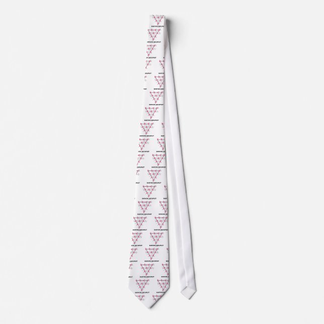 Baryon Decuplet (Particle Physics) Neck Tie (Front)