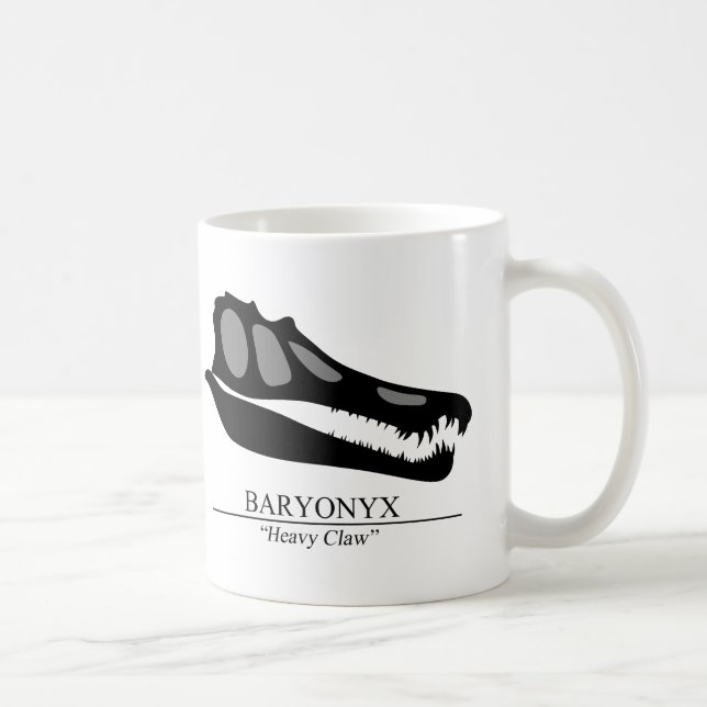 Baryonyx Skull Coffee Mug (Right)