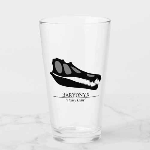 Baryonyx Skull Glass