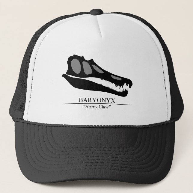 Baryonyx Skull Trucker Hat (Front)