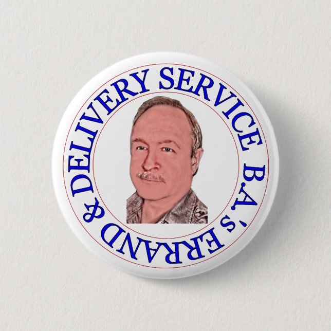 BA's Errand & Delivery Service Pinback Button (Front)