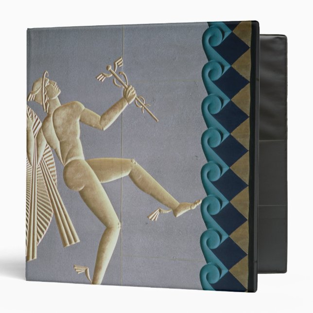 Bas-relief depicting Mercury 3 Ring Binder (Front/Inside)